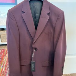 Men’s Burgundy Suit  (size in description)