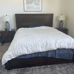 Bed Frame and Night Stands 