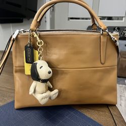 Coach Vintage NEW WITH TAGS Borough Bag Excellent Condition Camel Leather 