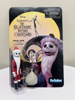 Disney Tim Burton’s The Nightmare Before Christmas Santa Jack ReAction Figure NEW