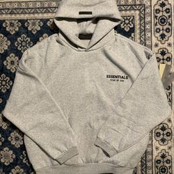 Essentials hoodie light grey  (S)