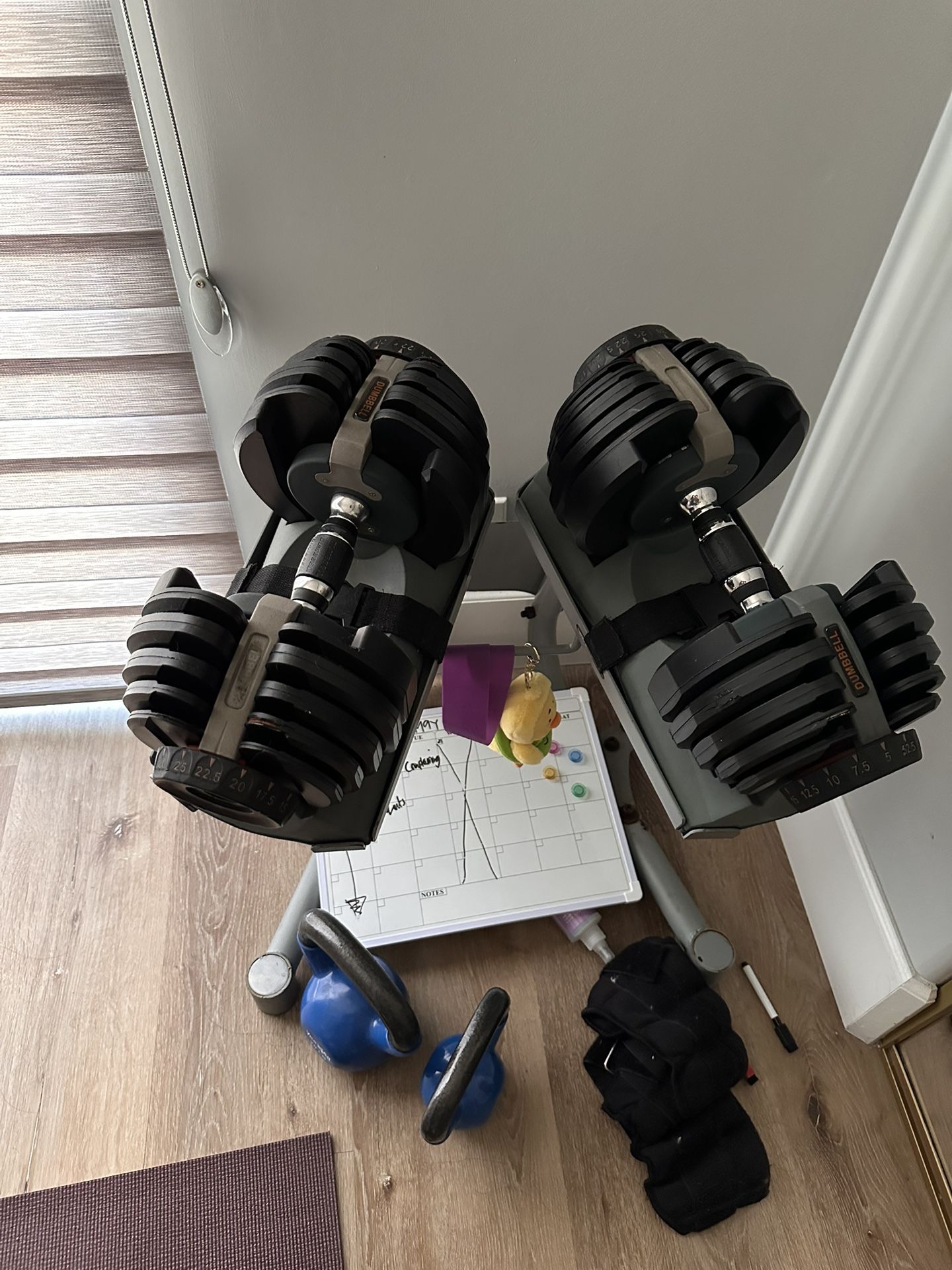 Adjustable Dumbbell 52.5LB w/ Stand