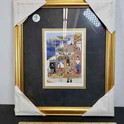 Haifa" Lithograph Framed/ Signed Ilan Hasson
