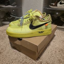 Off White Air Force 1 Volt Sz 9