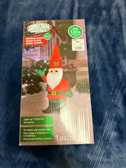 Airblown Inflatable Christmas Gnome 4 ft LED