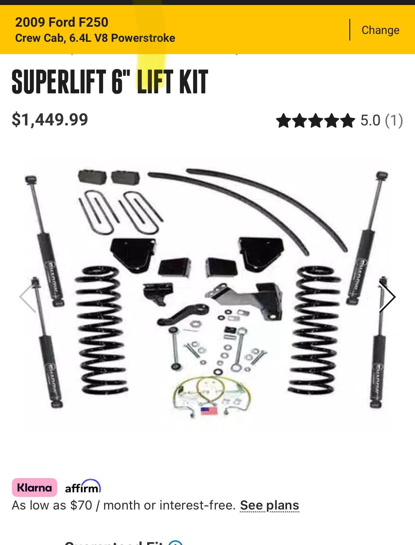 Brand New-6” SuperLift Lift Kit-Ford 2008-2010