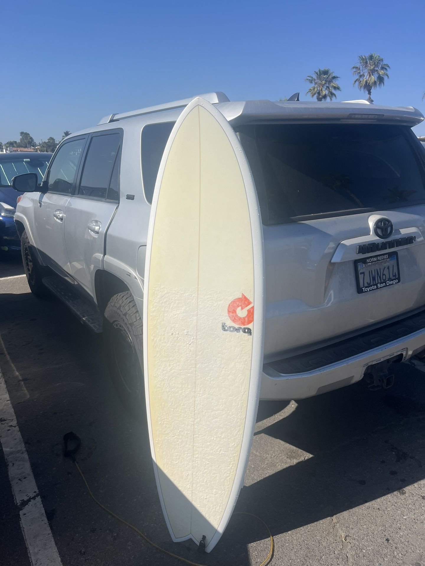 5’11 torq surfboard 33.7L