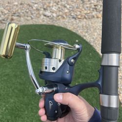 Saltwater Okuma Coronado, Cd 90, BaitRunner Spinning Reel and 6’6” Sigma, Ugly Stick Rod Brand-New Never Used