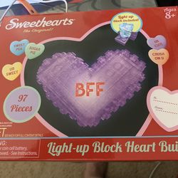 Sweethearts light up block heart