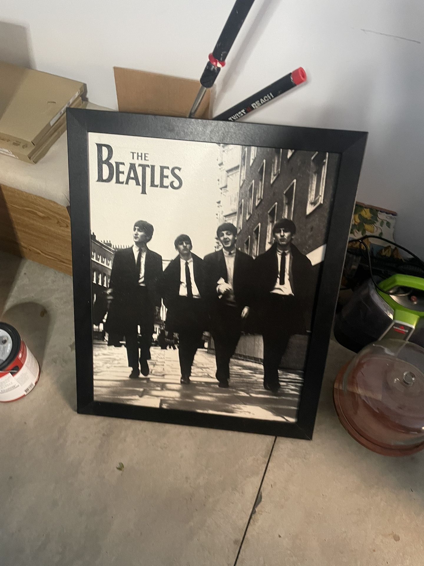 Framed Beatles Painting/Poster