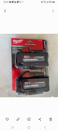 Milwaukee new pack. 2 Battery 6ah