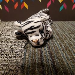 Black and white Tiger Ty plush