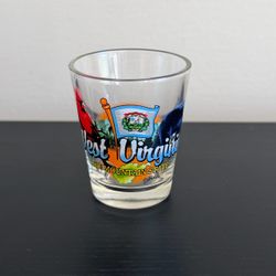 West Virginia Mountain State Elements Shot Glass
