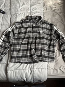 Sumwon Cropped Flannel Embroidery Size L