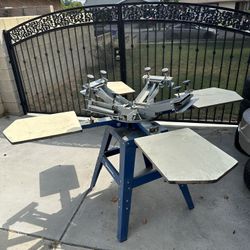 Ranar Manual Screen Printing Press 4 Color 4 Station