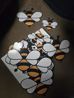 Stick on decoration bees