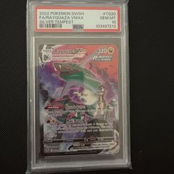 Pokemon Rayquaza V Max Silver Tempest 