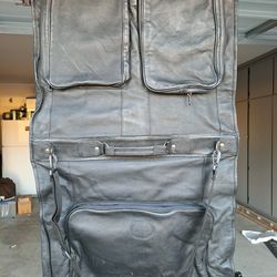 Thick Leather Travel Garment Bag