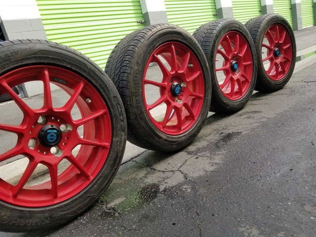 Wheel 15x8 4 Lugs 4x100 Sparco
