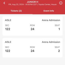Junior H Tickets Toyota Center