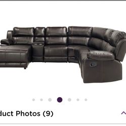 Leather Sectional Recliner With Chaise