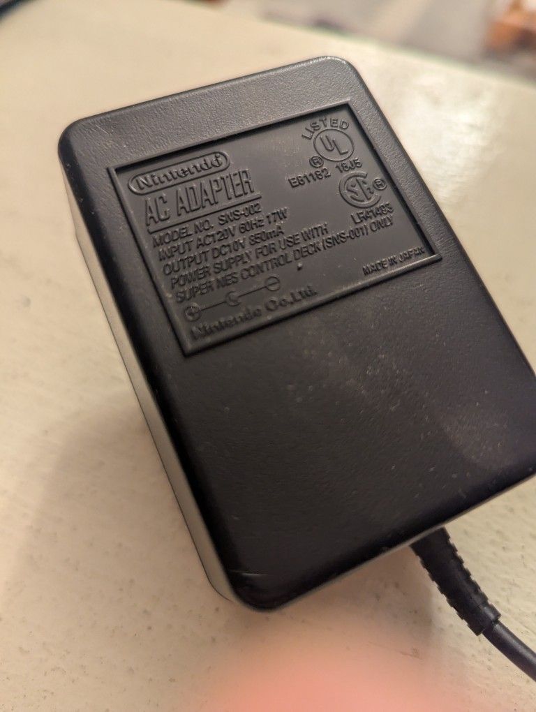 Super Nintendo AC Adapter 