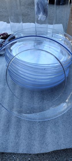 Plastic Plates Or Plant Arrangements 