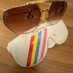 Vintage Alpina M6 Gold Rose Gradient Lens With Hard case 