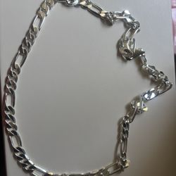 925 Silver 24" 8.5mm Figaro 