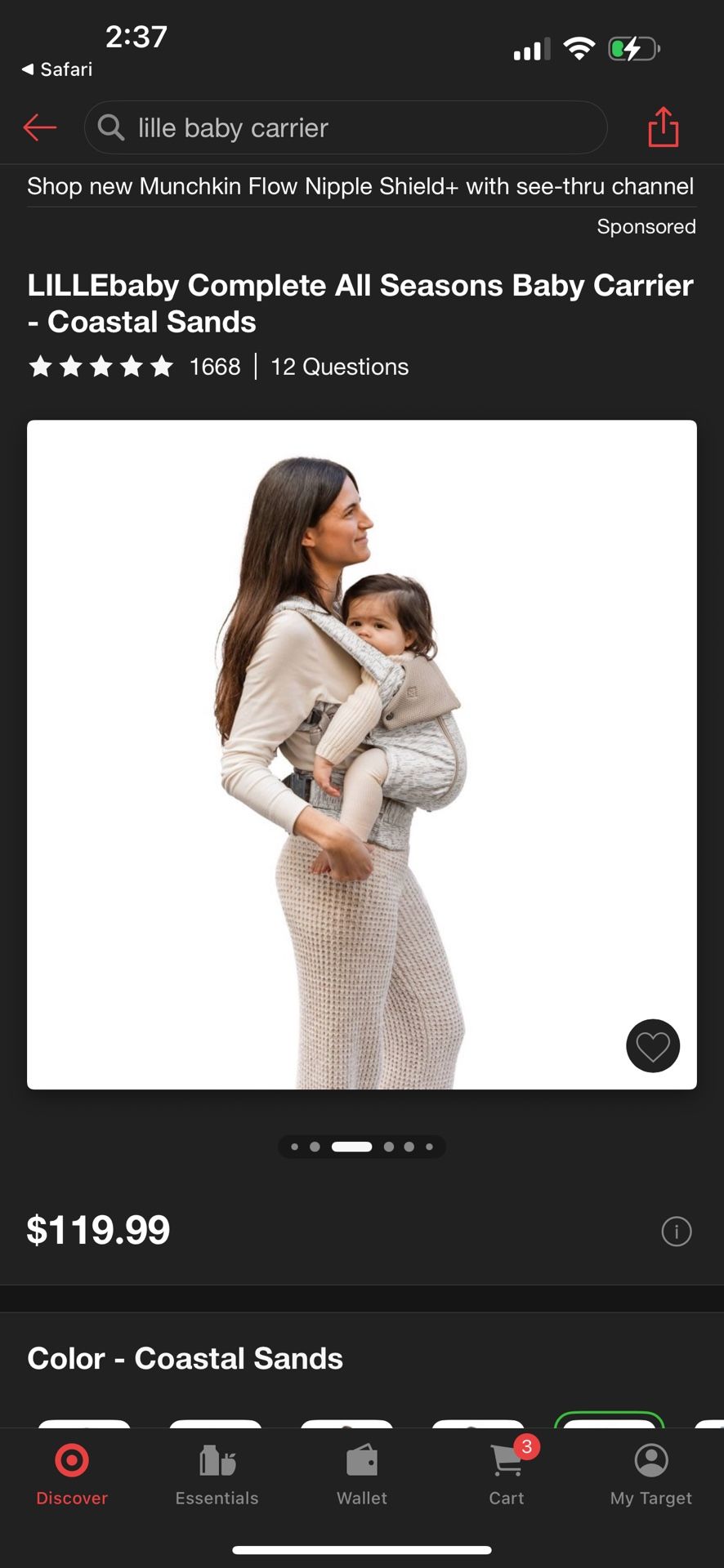 Brand New LILLE BABY Carrier