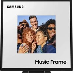 Samsung - HW-LS60D Music Frame Smart Speaker/Picture Frame, Dolby Atmos - Black