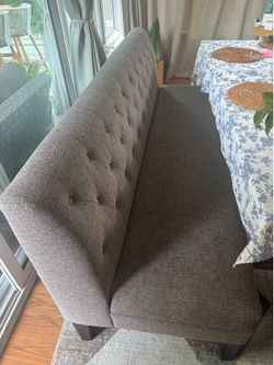 Dining bench with 3 chairs