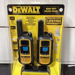 Brand New DeWALT 22-Channel Two Way Heavy Duty Radio Walkie Talkies DXFRS800