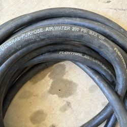 Flextral AR11-063  5/8” Round X 50 ft. length Air/Water Hose + 8 Settings Hose Nozzle