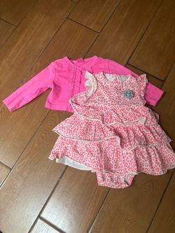Carter's Pink Leopard Ruffle 2 Piece Set 💕