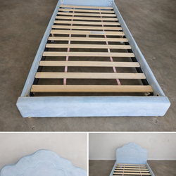 Brand New Twin Bed Frame – Light Blue