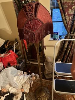 Gold Victorian Floor Lamp