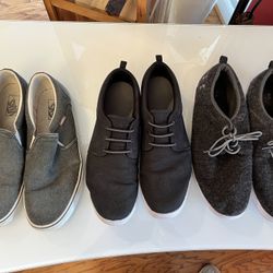 Men’s Casual Shoes (Vans, Under Armour, Black Canvas)
