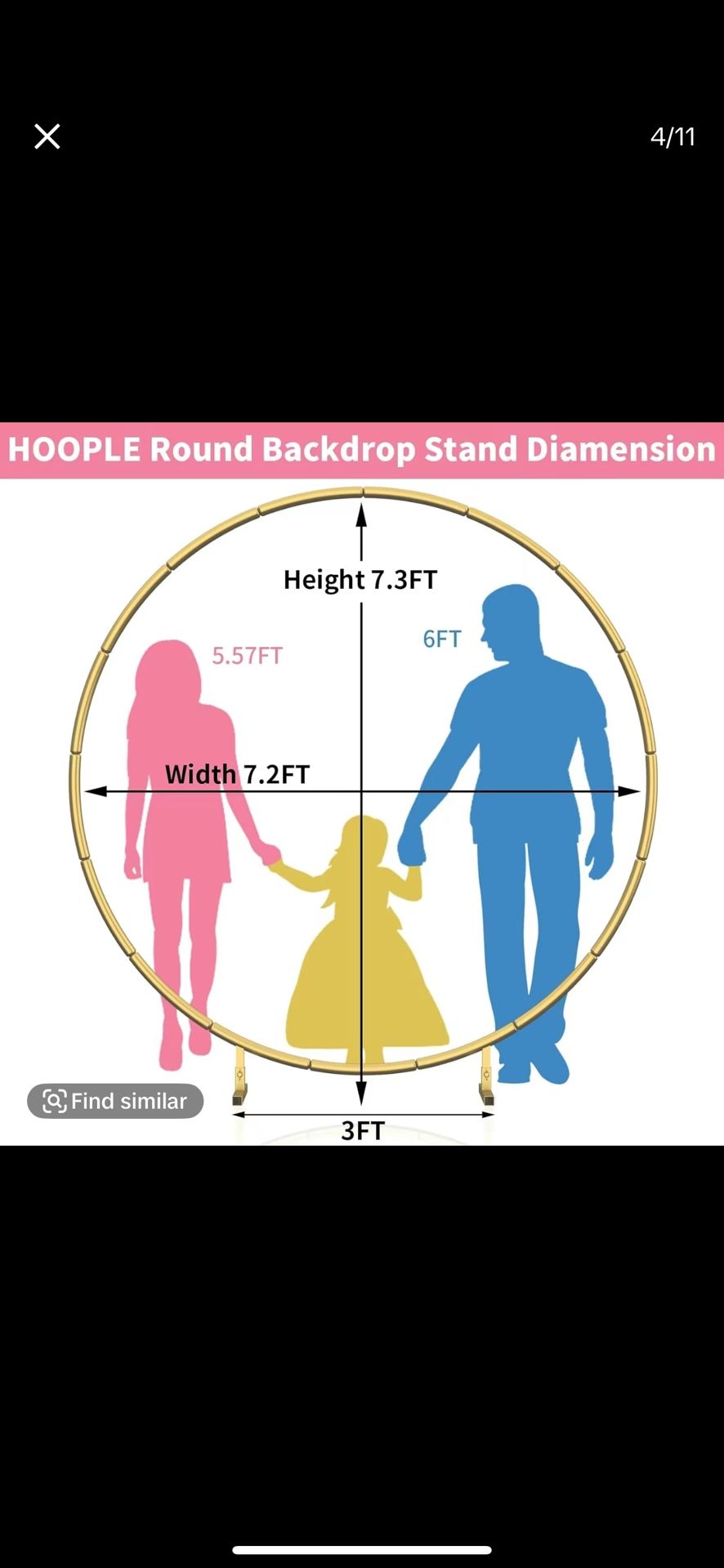 Round Backdrop Stand