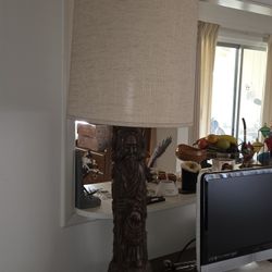 Wood Carving Lamp