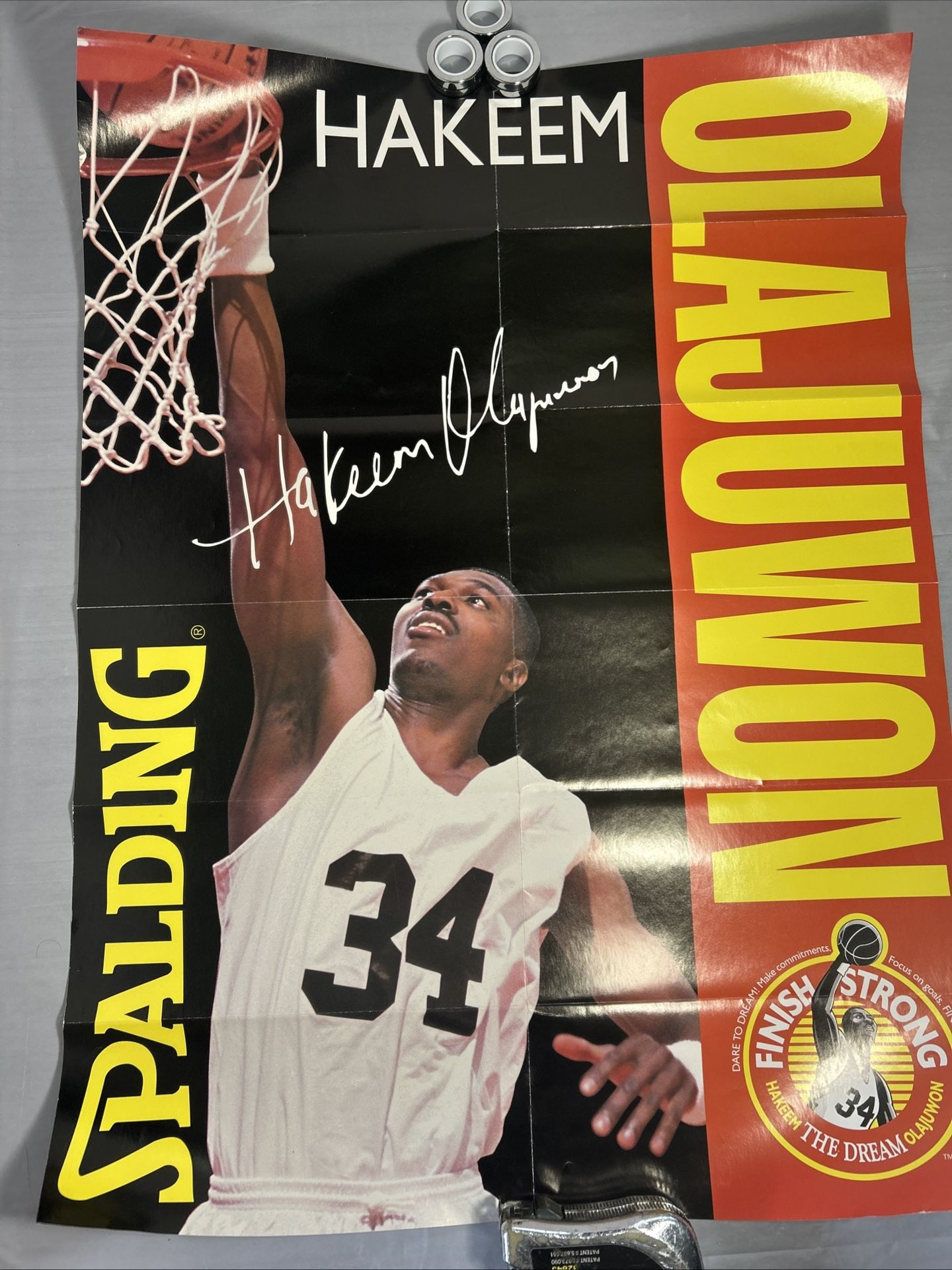 Vintage Hakeem Olajuwon Poster