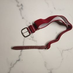Red Baseball Belt