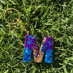 Resin keychain 💜💙