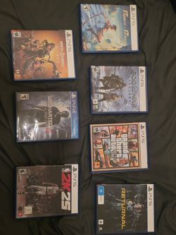 7 Ps5 games lot