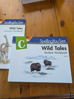 Spelling You See book C Wild Tales workbook 2 and teachers guide
