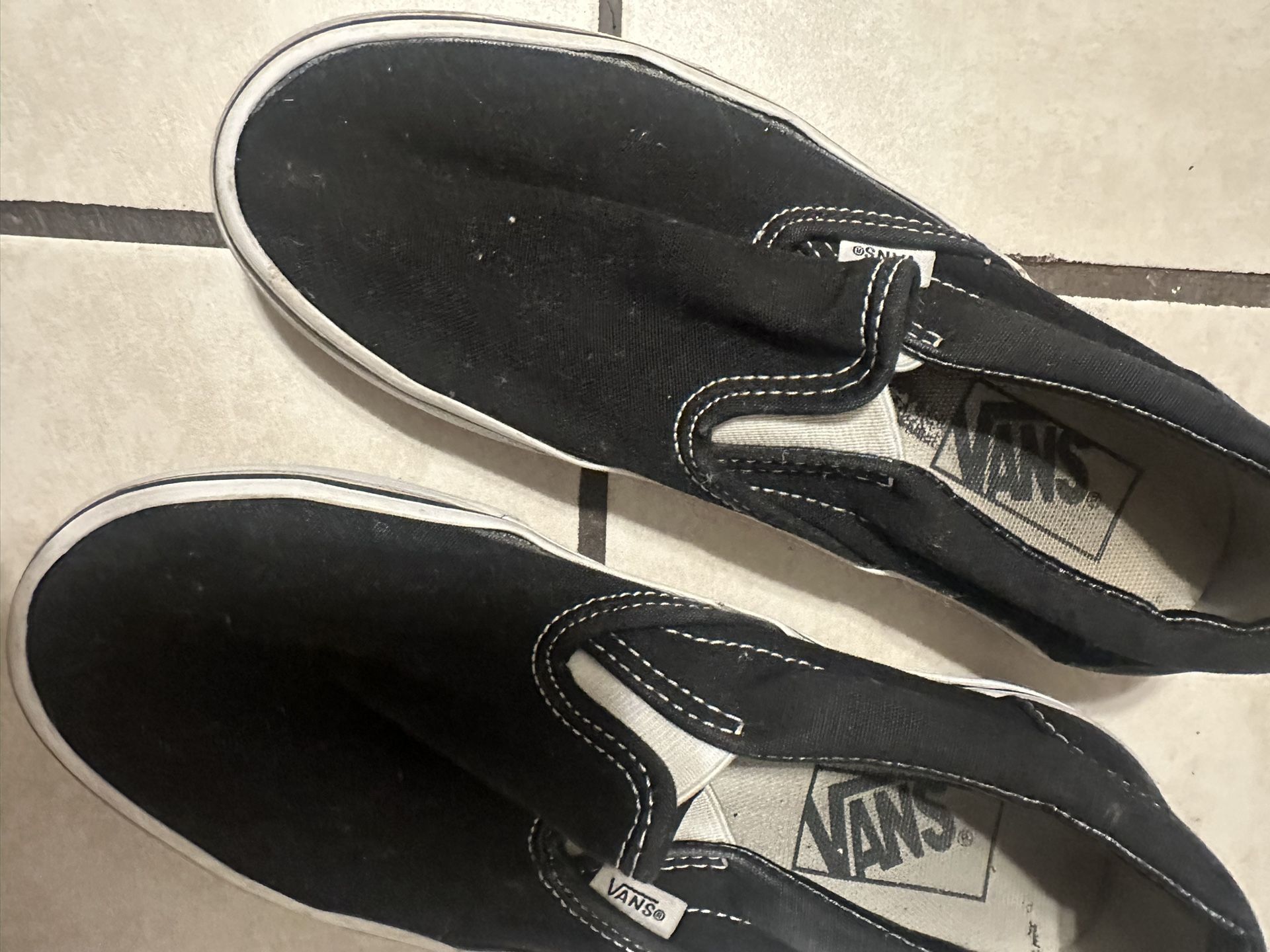 Black Slip On Vans