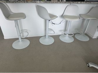Living Room Bundle - 4 High Top Chairs, Coffee Table, Tropical Trees, Light + Art