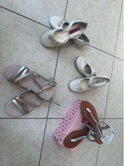 Girls shoes size 3 & 4 pre owned between $5-$10 each one