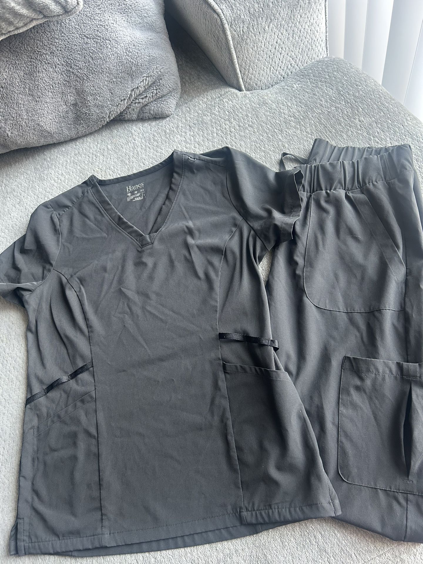 3 Sets Of Black Scrubs Hanes