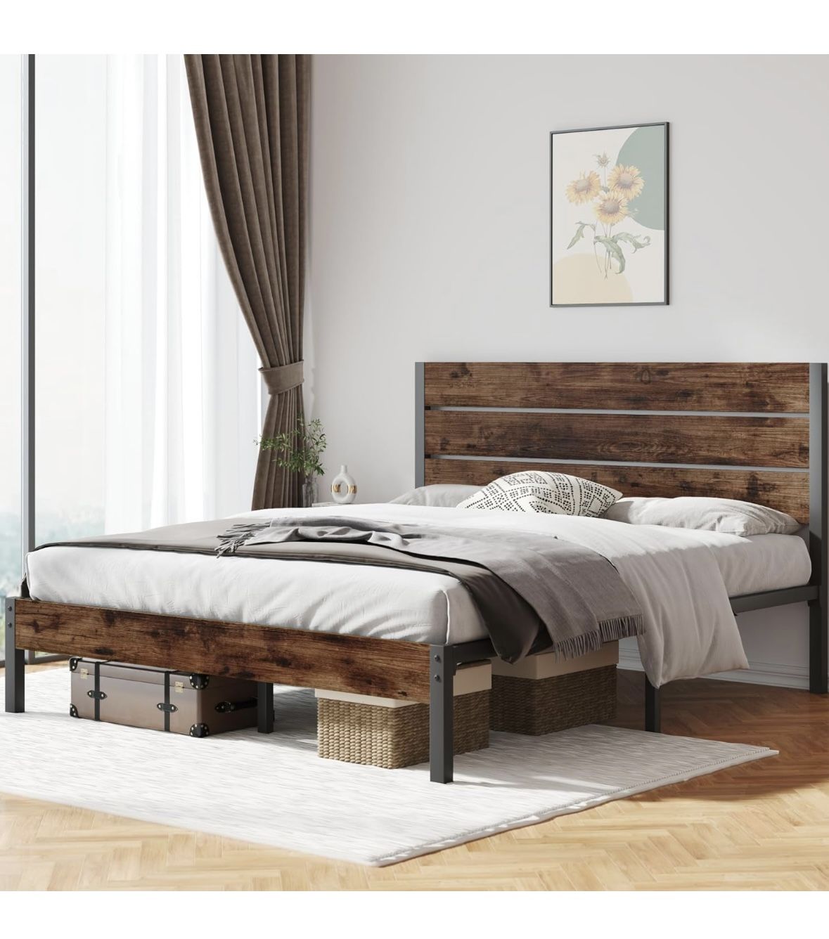 Wood Queen Bed Frame 